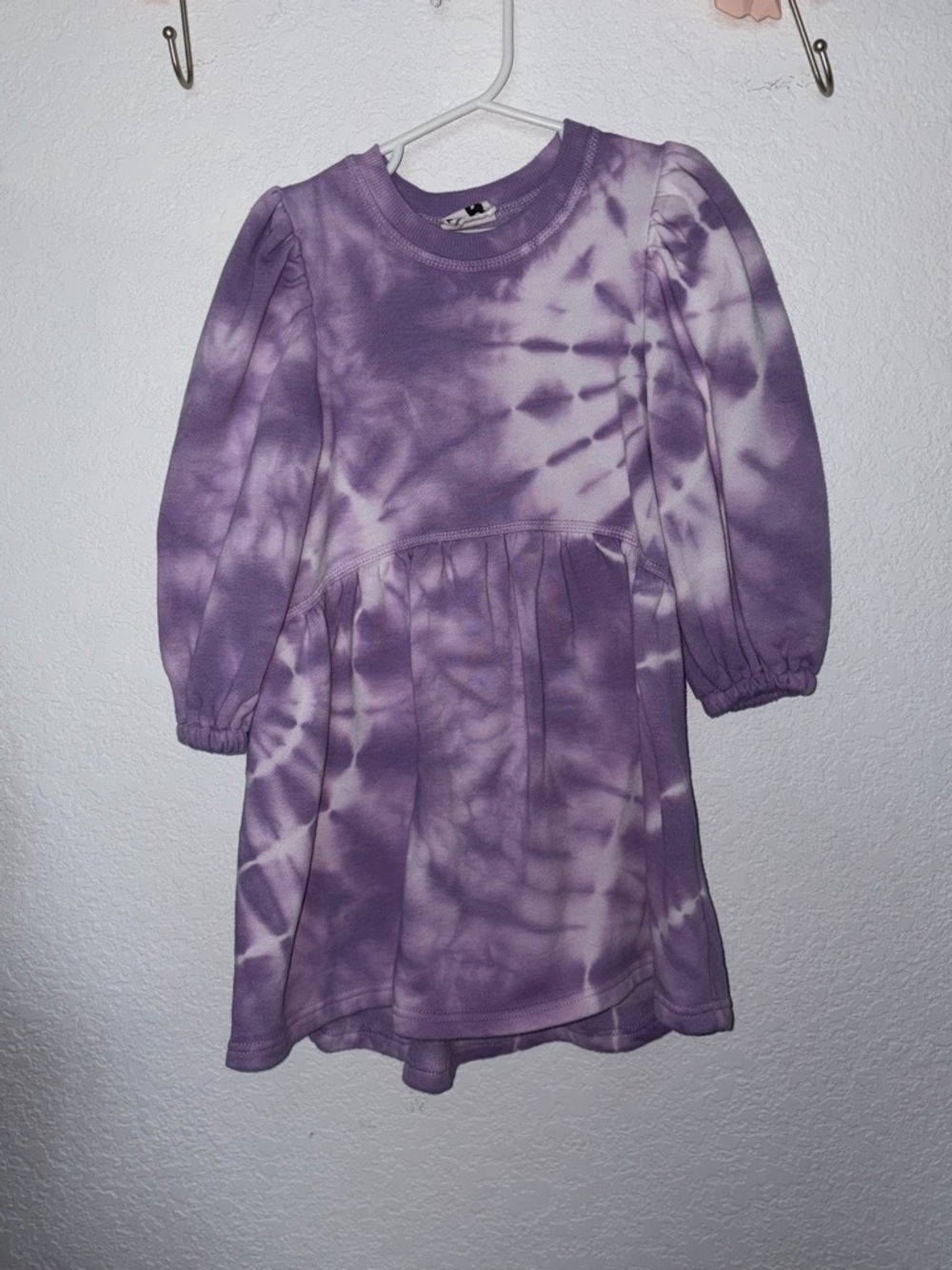 Cotton On Lavender Tie-Dye Puff Sleeve Dress